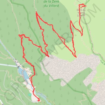 Trace GPS Dent du Villard (Vanoise), itinéraire, parcours