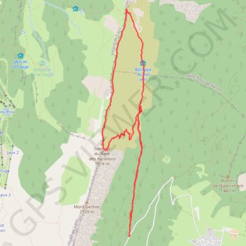 Trace GPS Le Ranc de l'agnelon, itinéraire, parcours