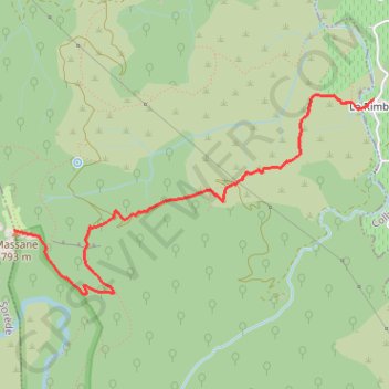 Trace GPS El Rimbau - Tour de la Macana, itinéraire, parcours