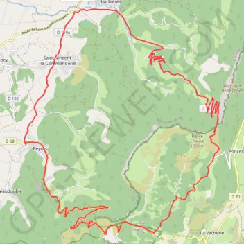 Trace GPS Cols des Limouches Tourniol, itinéraire, parcours