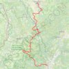 Trace GPS Chemin de Stevenson du Puy-en-Velay à Alès, itinéraire, parcours
