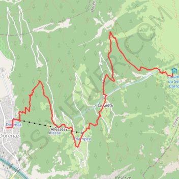 Trace GPS Trophée du Scex-Carro, itinéraire, parcours