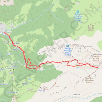 Trace GPS Col des Portes d'Oche (Chablais), itinéraire, parcours
