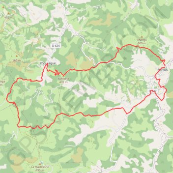 Trace GPS Barcus - Ahargo, itinéraire, parcours