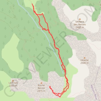Trace GPS Roche Bénite, itinéraire, parcours