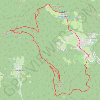 Trace GPS Taennchel par Thannenkirch, itinéraire, parcours