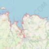 Trace GPS GR34 De Locquirec à Santec (Finistère) (2020), itinéraire, parcours