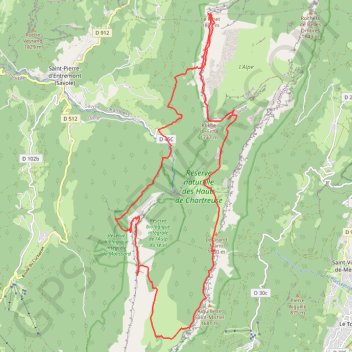 Trace GPS Cheminée de Fontanieu et Fouda Blanc, itinéraire, parcours