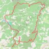 Trace GPS Les Ocres de Mormoiron, itinéraire, parcours