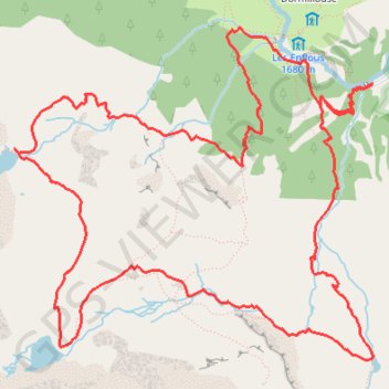 Trace GPS Lacs Palluel-Faravel-Fangeas, itinéraire, parcours