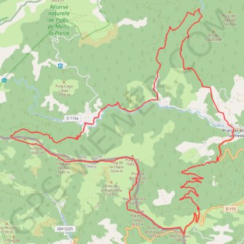 Trace GPS Haut Vallespir - Raid Transfrontalier, itinéraire, parcours