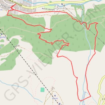Trace GPS Plan de solaise en boucle par la Combe du Laisinant, itinéraire, parcours