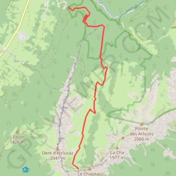 Trace GPS Col de l'Arclusaz, itinéraire, parcours