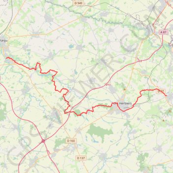 Trace GPS Des Epesses à Saint-Georges-de-Montaigu, itinéraire, parcours