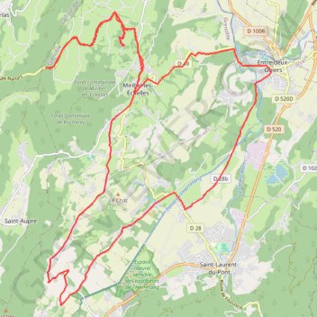 Trace GPS Route Miribel, itinéraire, parcours