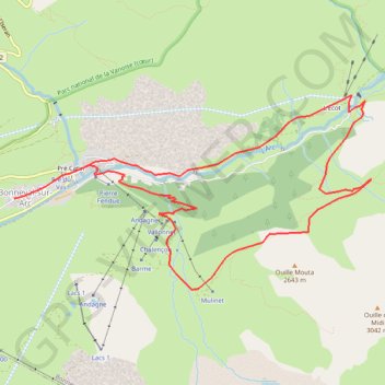 Trace GPS Le Balcon de la Vanoise - Autour de Bonneval-sur-Arc, itinéraire, parcours