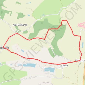 Trace GPS Goulens, balade dans les coteaux de Gascogne - Pays de l'Agenais, itinéraire, parcours