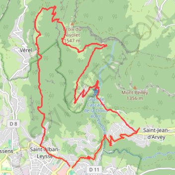 Trace GPS Dessous du Nivolet, itinéraire, parcours
