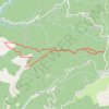 Trace GPS Col de la pierre Levée-Serre de Cambon, itinéraire, parcours