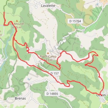 Trace GPS Le Toucou, Roubignac, Saint Amans, itinéraire, parcours