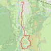 Trace GPS 1- Les granges d'Ourcibats, itinéraire, parcours