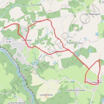 Trace GPS Randonnée à Saint-priest-Taurion, itinéraire, parcours