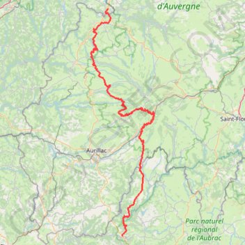 Trace GPS Entraygues-sur-Truyère → Bort-les-Orgues, itinéraire, parcours