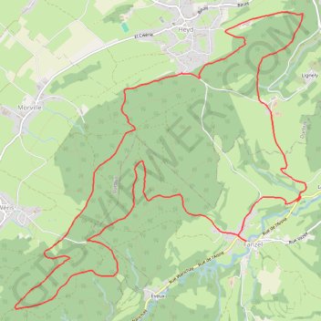 Trace GPS Fanzel - Province du Luxembourg - Belgique, itinéraire, parcours