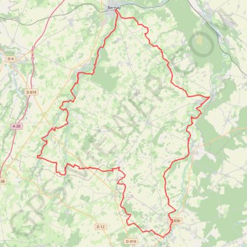 Trace GPS Tour du Pays de la Risle Charentonne (Eure, Orne), itinéraire, parcours