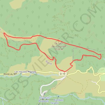 Trace GPS La Croix de Bauzon, itinéraire, parcours