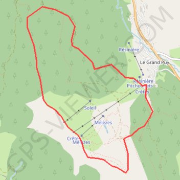 Trace GPS Le Grand Puy, itinéraire, parcours
