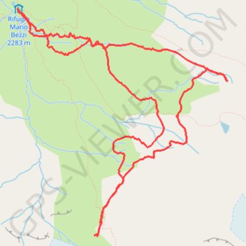 Trace GPS Autour de Mario Bezzi, itinéraire, parcours