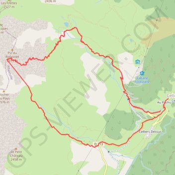 Trace GPS Le Rognolet - Col de Montartier, itinéraire, parcours