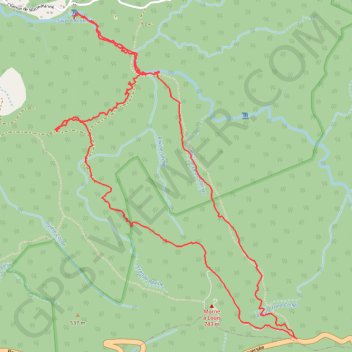 Trace GPS Morne à Louis - Acomat - Morne Grande Ravine, itinéraire, parcours