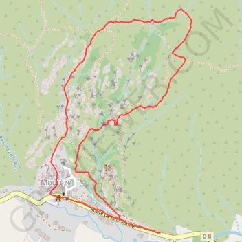 Trace GPS Le cirque de Mourèze, itinéraire, parcours