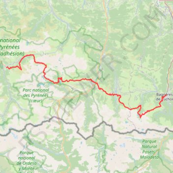 Trace GPS GR 10 : Traversée des Pyrénées, itinéraire, parcours