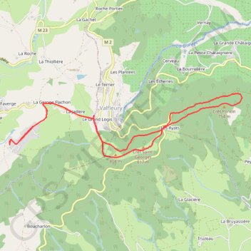 Trace GPS Rando Saint Christo en Jarez, itinéraire, parcours