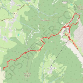 Trace GPS Tête et sommet du Parmelan, itinéraire, parcours