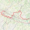 Trace GPS Chemin clunisien de Gascogne Guyenne, itinéraire, parcours