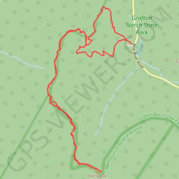 Trace GPS Old Speck Mountain, itinéraire, parcours