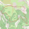 Trace GPS Tête du Jardin et Croix du Lautaret (Vercors), itinéraire, parcours