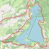 Trace GPS Tour du Lac d'Aiguebelette, itinéraire, parcours