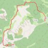 Trace GPS Haute Beaume - crêtes du Luzet, itinéraire, parcours