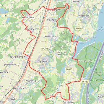 Trace GPS Le Tour des Étangs, itinéraire, parcours