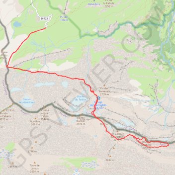 Trace GPS La Tour du Marboré, itinéraire, parcours