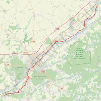 Trace GPS De Beaugency à Chaumont-sur-Loire, itinéraire, parcours