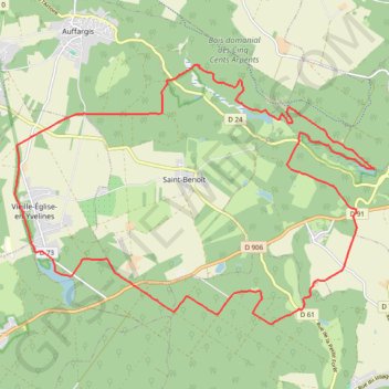 Trace GPS Vieille-Église-en-Yvelines - Les Vaux de Cernay, itinéraire, parcours