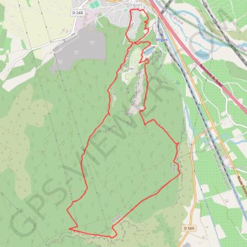Trace GPS Orgon - Notre dame de Beauregard, itinéraire, parcours