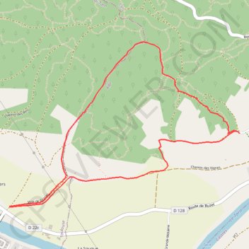 Trace GPS La Sauzière, itinéraire, parcours