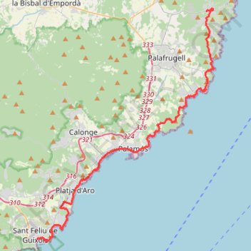 Trace GPS ES-mapa-cami-ronda, itinéraire, parcours